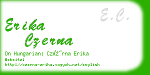 erika czerna business card